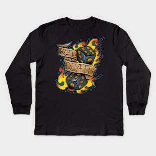 DICES OF THE DEATH Kids Long Sleeve T-Shirt